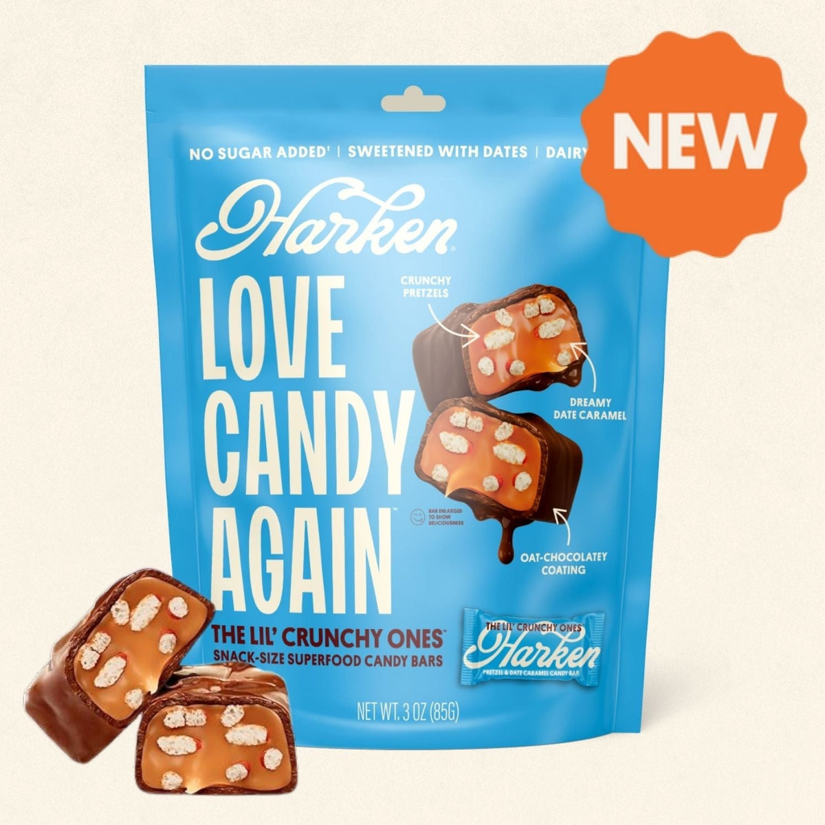 Harken Snack-Size Candy Bars, 3 oz - The Lil' Crunchy Ones