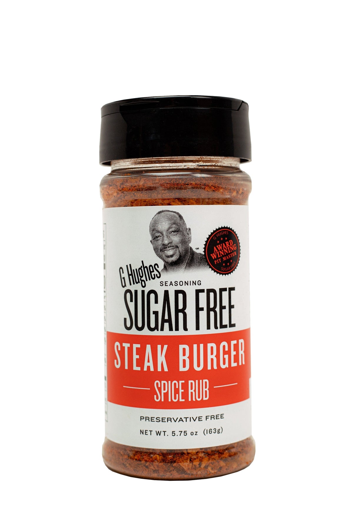 G Hughes Smokehouse Sugar Free Spice Rubs, Steak Burger, 5.75oz / 1 Bottle.