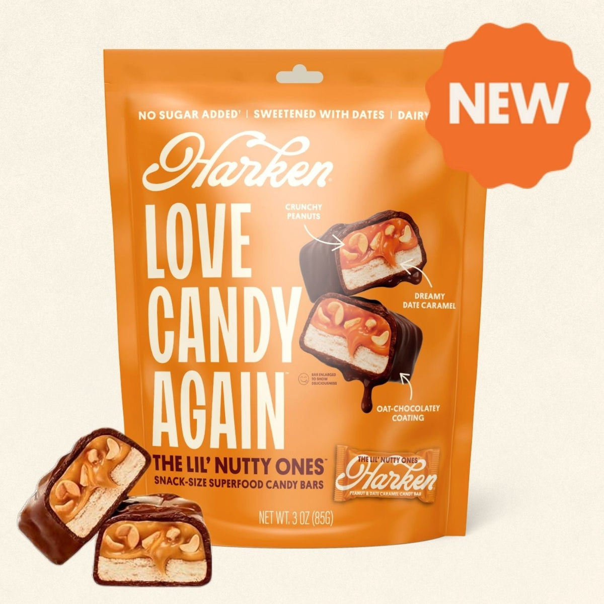 Harken Snack-Size Candy Bars, 3 oz - The Lil' Nutty Ones