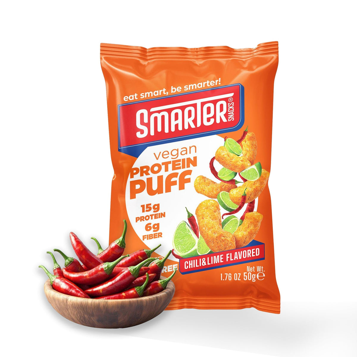 Smarter Snacks Protein Puffs - Chili & Lime