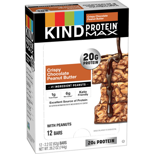 KIND Protein Max Bars - Crispy Chocolate Peanut Butter