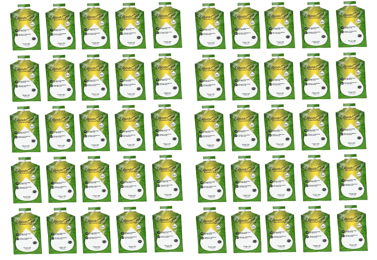 LiquaCel Liquid Protein Packets - Ginger Ale 50-Pack