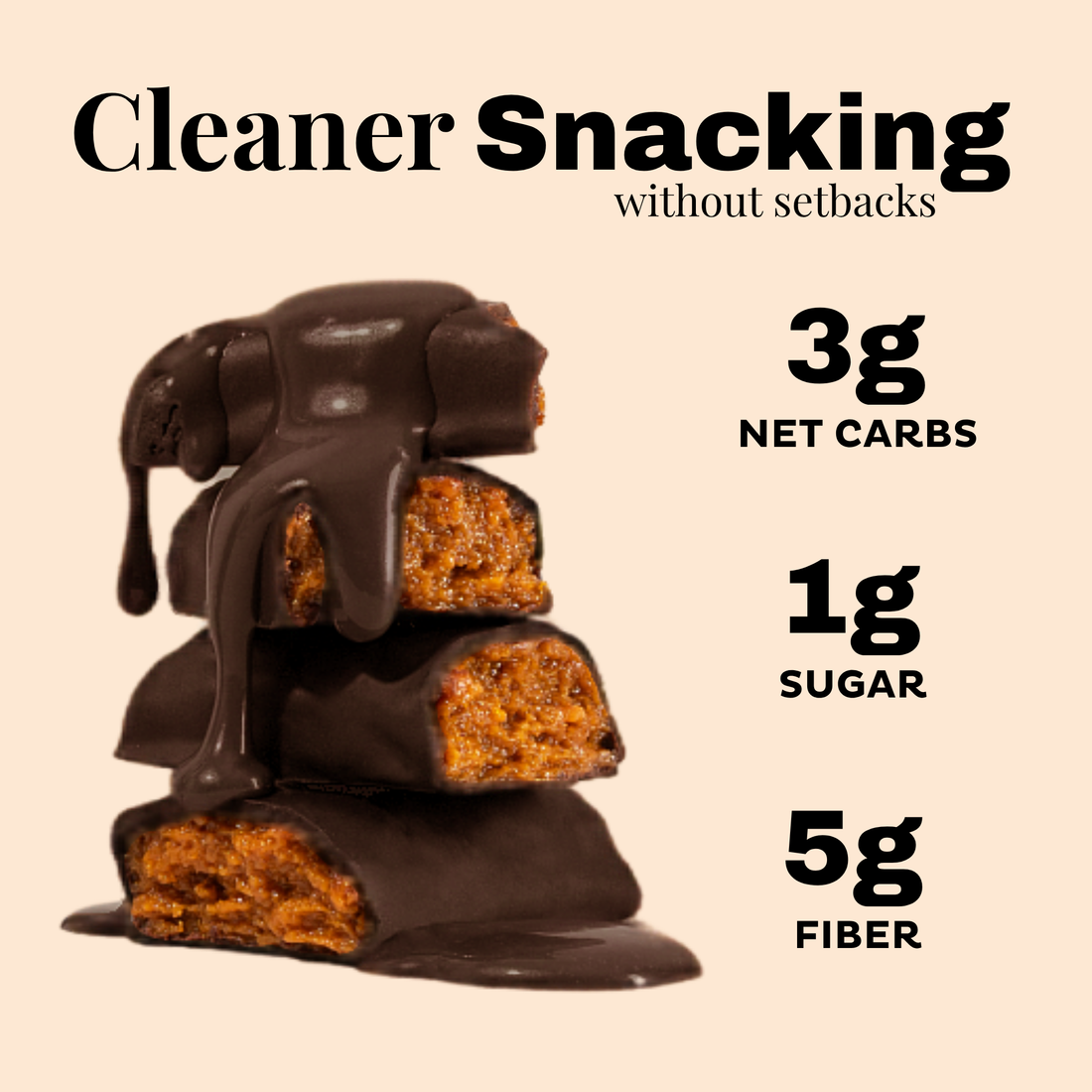 Artisan Crafted Dark Chocolate Peanut Butter Caramel Crunch by Krack'd Snacks - 75% Ecuadorian Cacao
