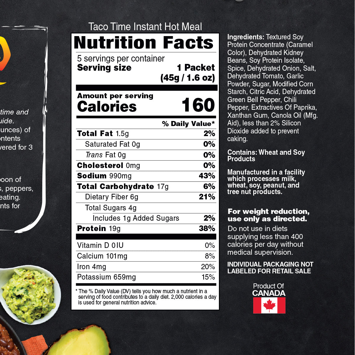 Inspire Taco Time - 19g Protein - High-quality Hot Meals at Store