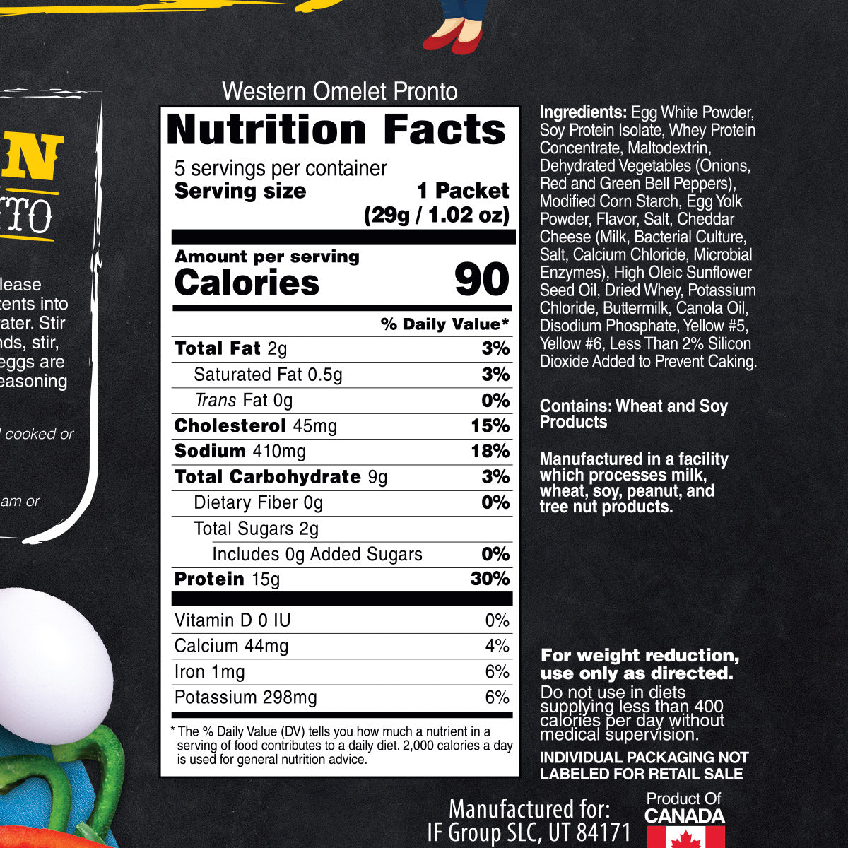 Inspire Herb & Cheese Western Omelet - 15g Protein - High-quality Hot Meals at Store