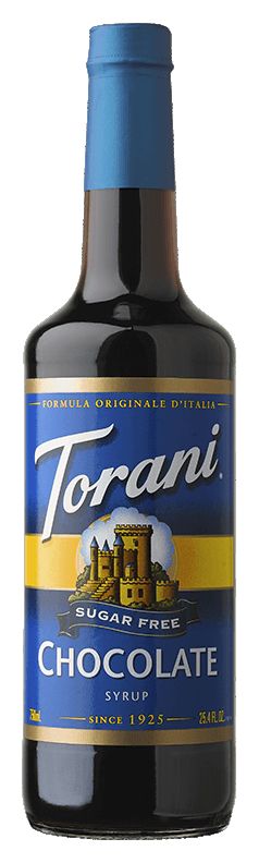 Torani Sugar Free Syrup, Chocolate / 750 ml (25.4 oz).