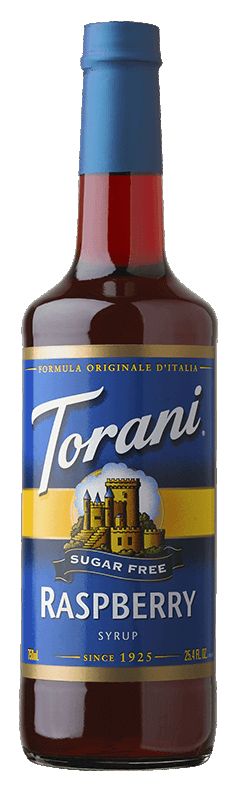 Torani Sugar Free Syrup, Raspberry / 750 ml (25.4 oz).