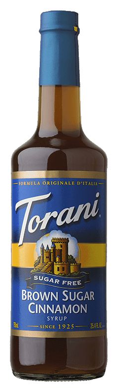 Torani Sugar Free Syrup, Brown Sugar Cinnamon / 750 ml (25.4 oz).