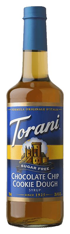 Torani Sugar Free Syrup, Chocolate Chip Cookie Dough / 750 ml (25.4 oz).
