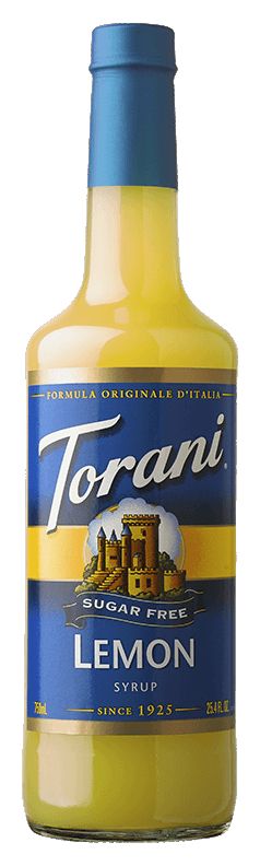 Torani Sugar Free Syrup, Lemon / 750 ml (25.4 oz).