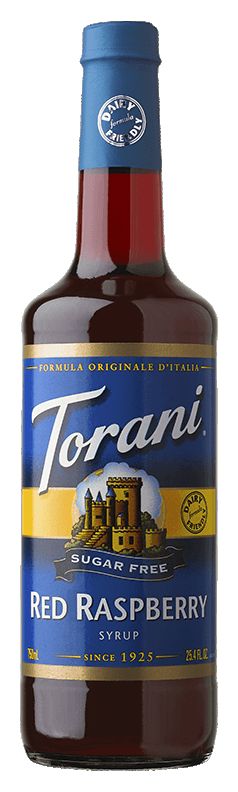 Torani Sugar Free Syrup, Red Raspberry / 750 ml (25.4 oz).