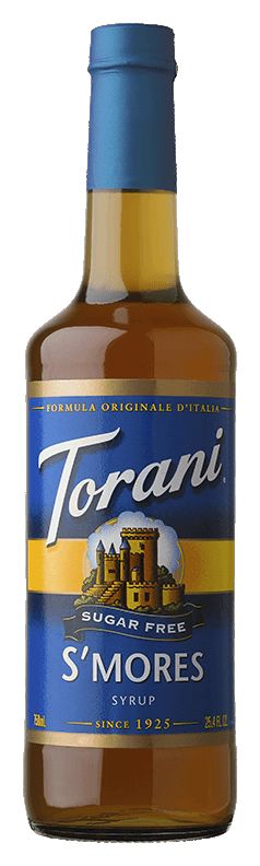 Torani Sugar Free Syrup, Smores / 750 ml (25.4 oz).
