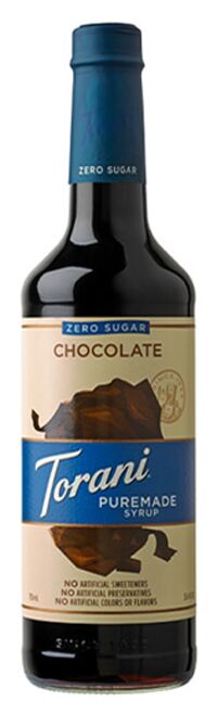 Torani Puremade Zero Sugar Syrup - Chocolate 750 ml (25.4 oz)