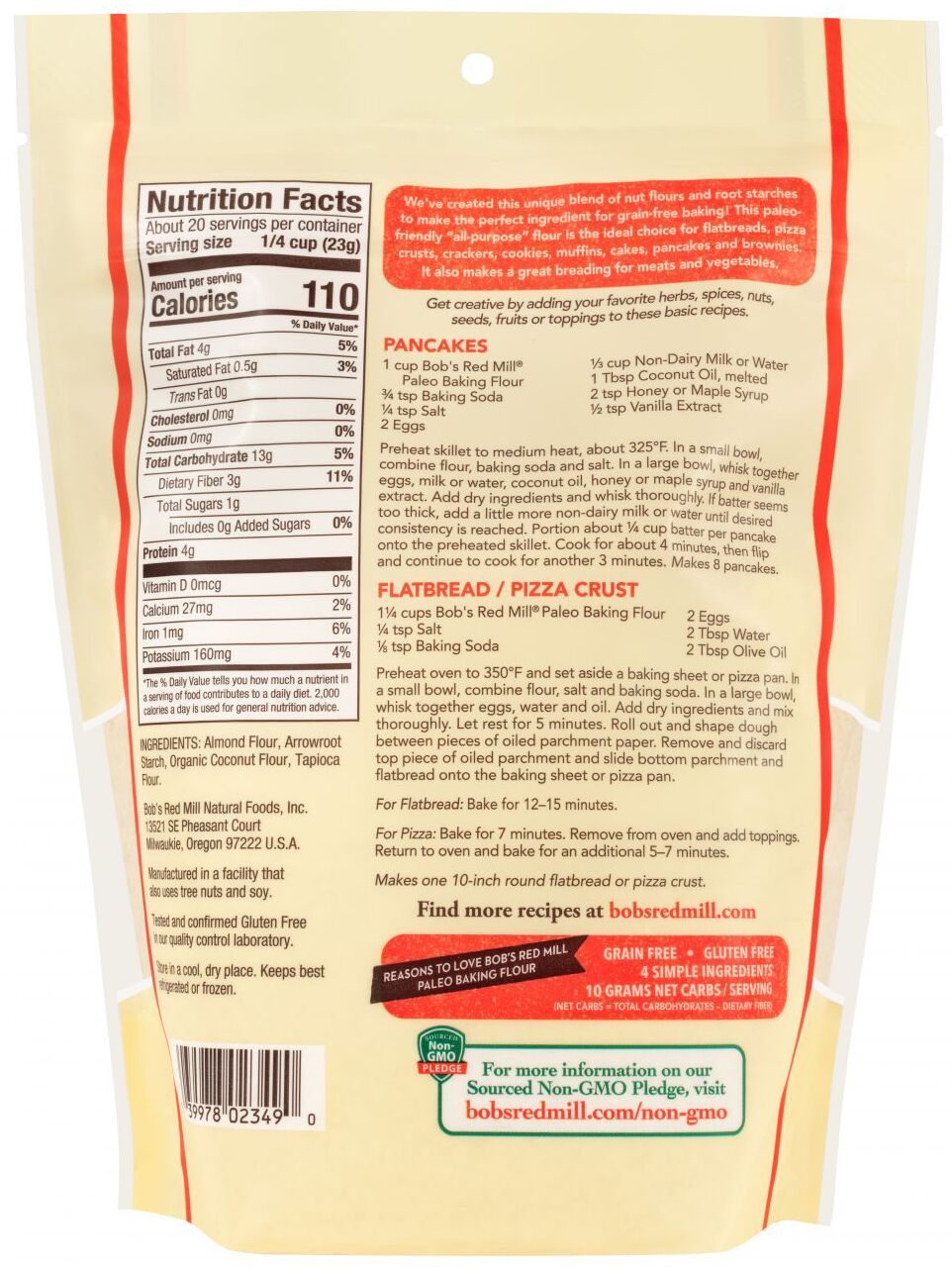 Bob's Red Mill Paleo Baking Flour 1 lb.