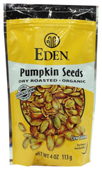 Eden Foods Pumpkin Seeds - Dry Roasted 4 oz bag