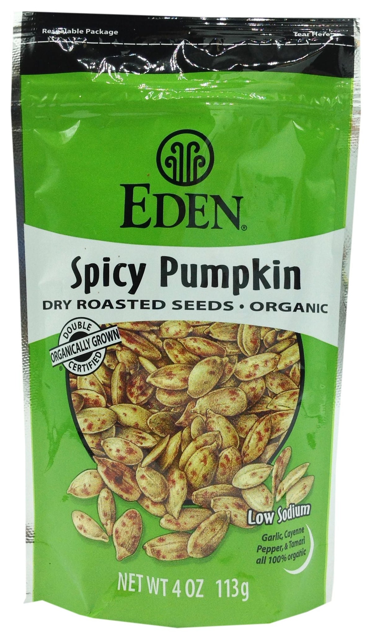 Eden Foods Pumpkin Seeds - Spicy 4 oz bag