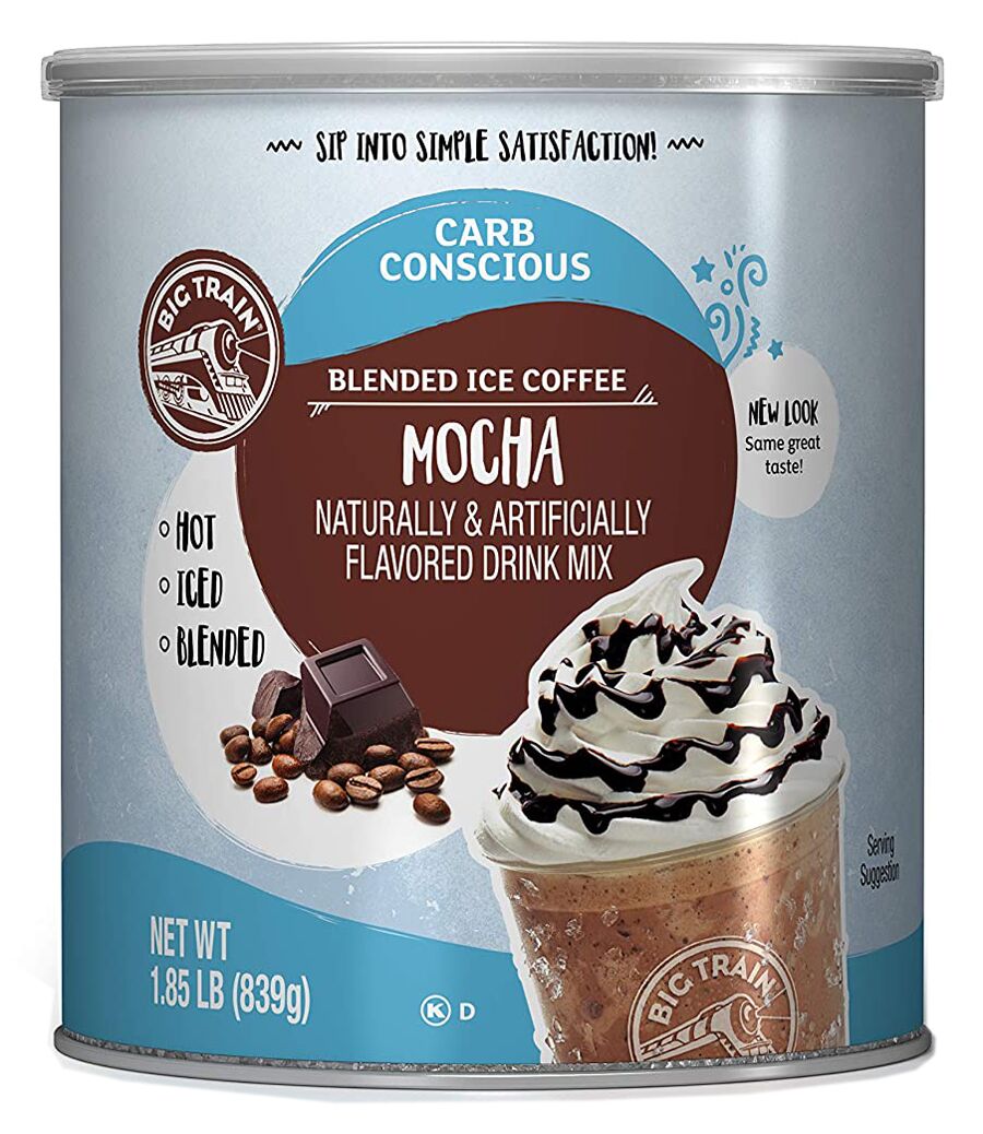 Big Train Carb Conscious Drink Mix - Mocha 1.85 lb. can