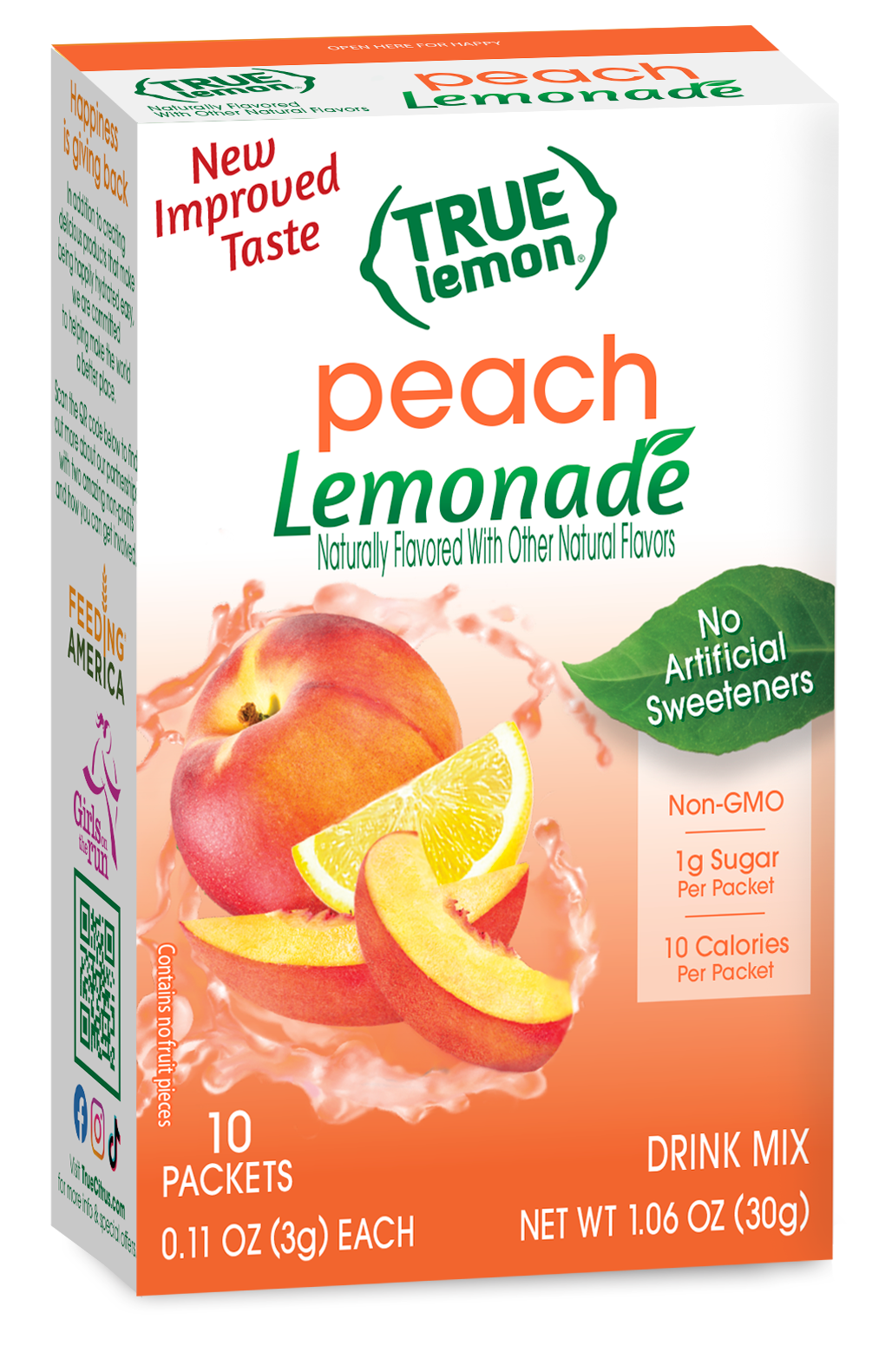 True Citrus True Lemon Drink Mix - Peach Lemonade