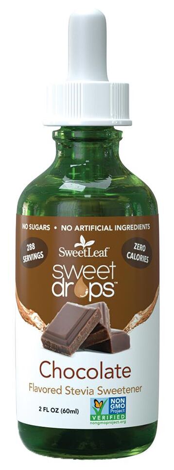 SweetLeaf Sweet Drops Flavored Stevia Sweetener - Chocolate 2 fl oz. (60 ml)