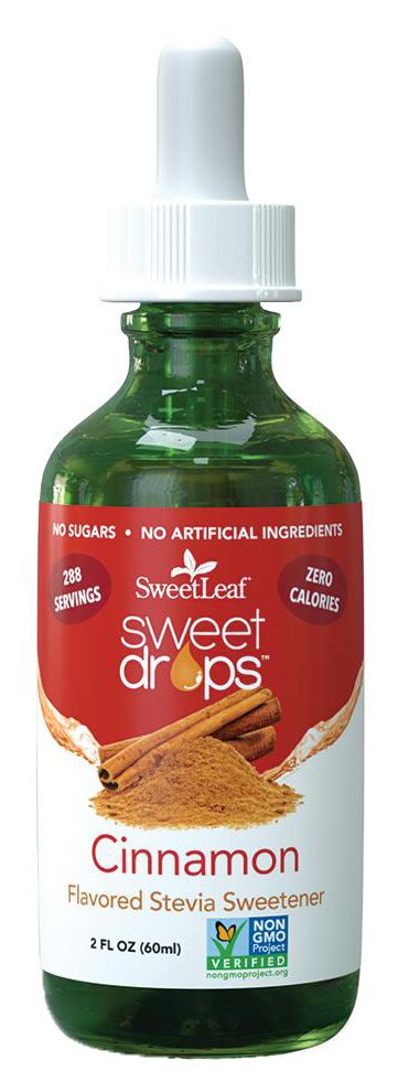 SweetLeaf Sweet Drops Flavored Stevia Sweetener - Cinnamon 2 fl oz. (60 ml)