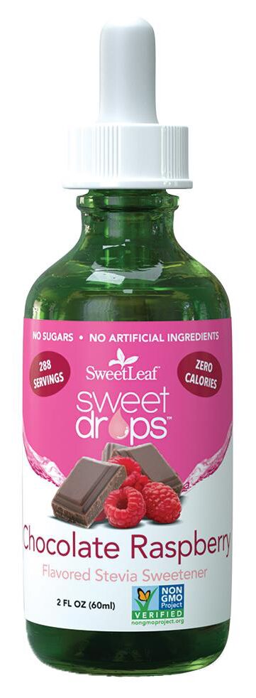 SweetLeaf Sweet Drops Flavored Stevia Sweetener - Chocolate Raspberry 2 fl oz. (60 ml)