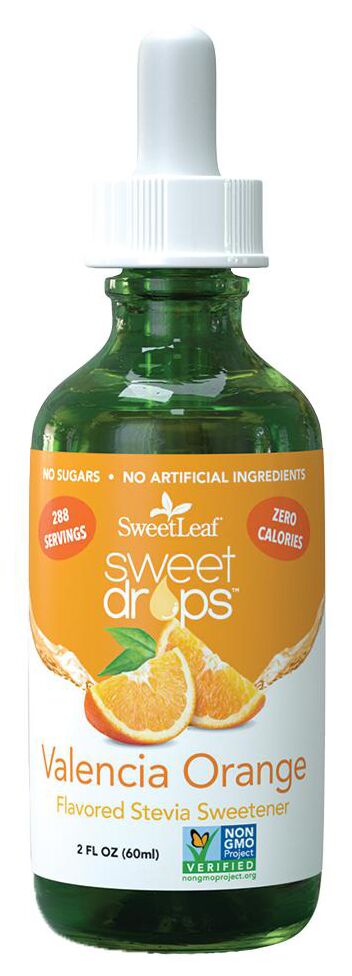 SweetLeaf Sweet Drops Flavored Stevia Sweetener - Valencia Orange 2 fl oz. (60 ml)
