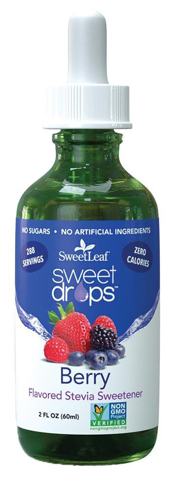 SweetLeaf Sweet Drops Flavored Stevia Sweetener - Berry 2 fl oz. (60 ml)