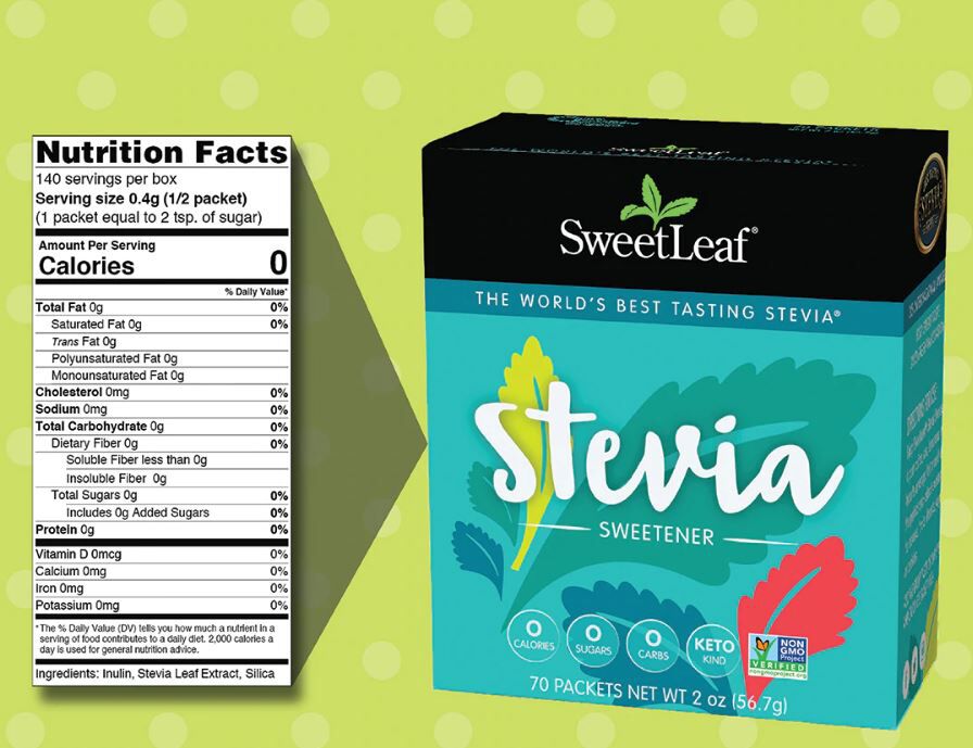 SweetLeaf Stevia Sweetener Packets 70 packets