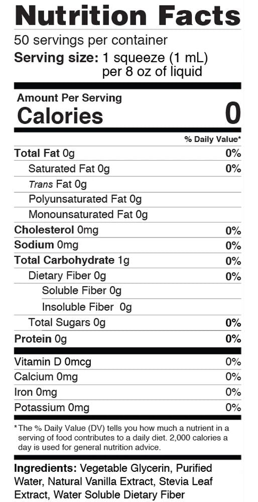 SweetLeaf Sweet Drops Stevia Sweetener - Vanilla Flavored 1.7 fl oz. (50 ml)