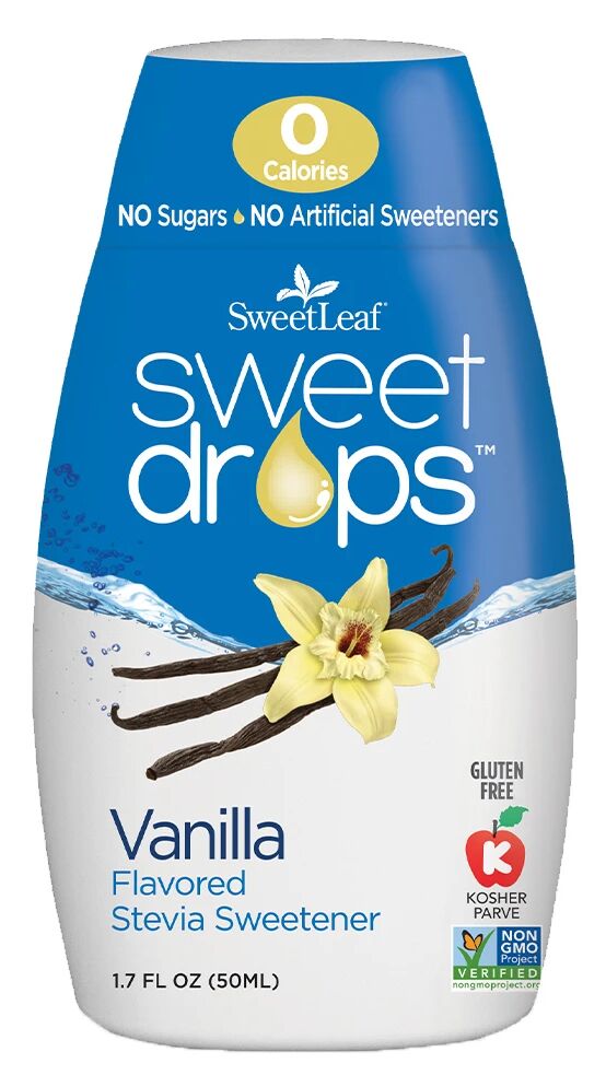 SweetLeaf Sweet Drops Stevia Sweetener - Vanilla Flavored 1.7 fl oz. (50 ml)