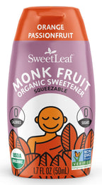 SweetLeaf Monk Fruit Squeezable Sweetener Organic - Orange Passionfruit 1.7 fl oz. (50 ml)