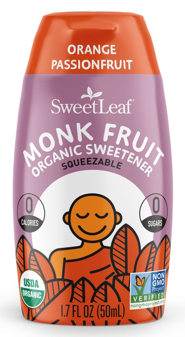 SweetLeaf Monk Fruit Squeezable Sweetener Organic - Orange Passionfruit 1.7 fl oz. (50 ml)