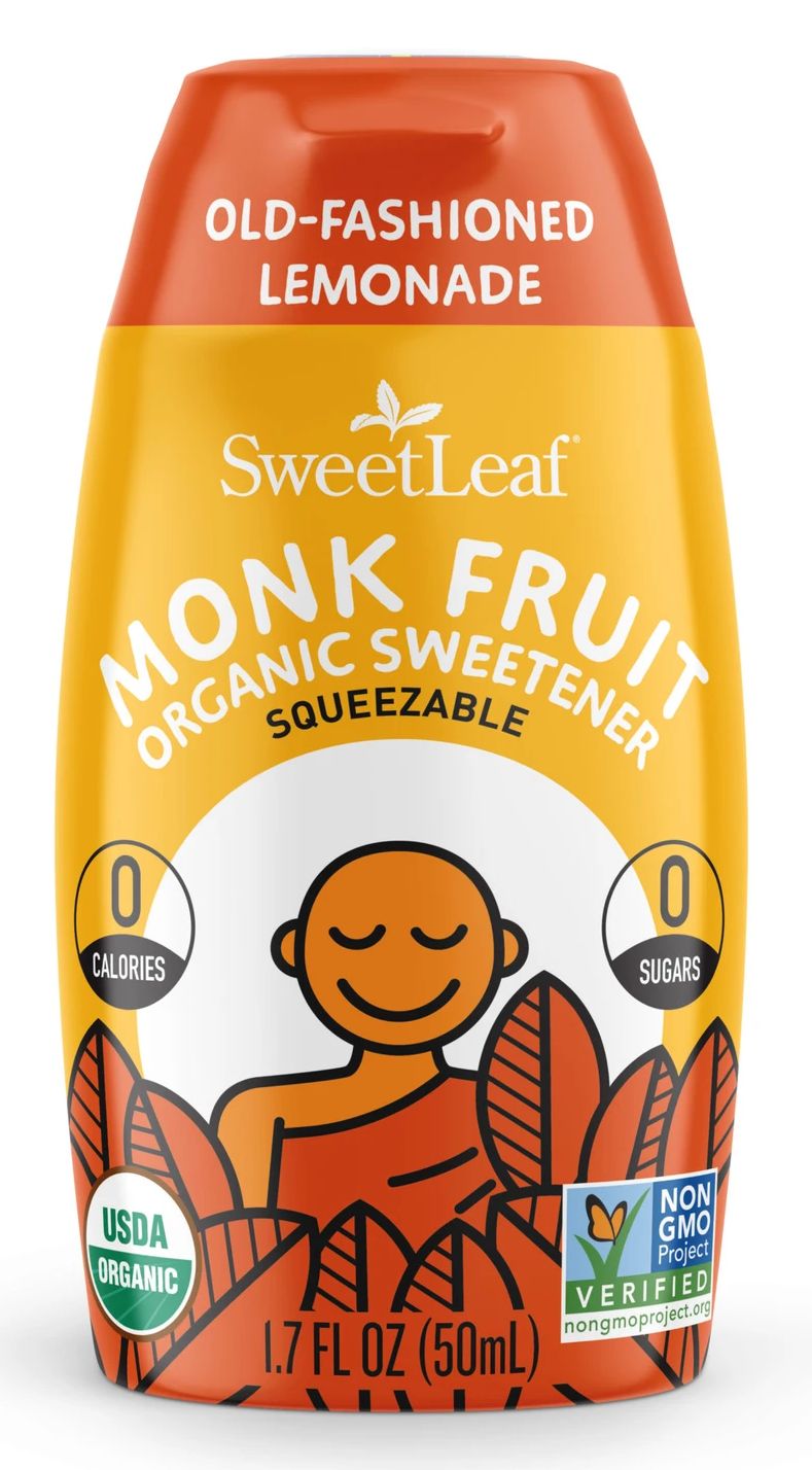 SweetLeaf Monk Fruit Squeezable Sweetener Organic - Old-Fashioned Lemonade 1.7 fl oz. (50 ml)