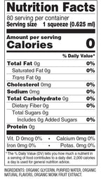 SweetLeaf Monk Fruit Squeezable Sweetener Organic - French Vanilla 1.7 fl oz. (50 ml)