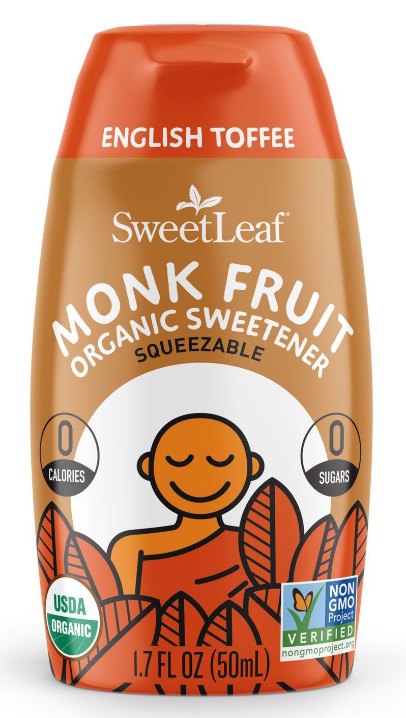 SweetLeaf Monk Fruit Squeezable Sweetener Organic - English Toffee 1.7 fl oz. (50 ml)