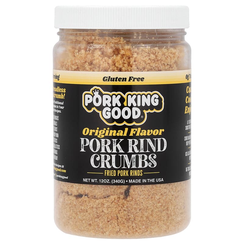 Pork King Good Pork Rind Crumbs, 12 oz - Original Flavor