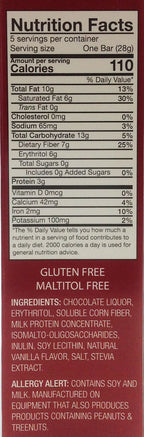 Healthsmart ChocoRite Solid Chocolate Bars - 5 bars, Dark Chocolate