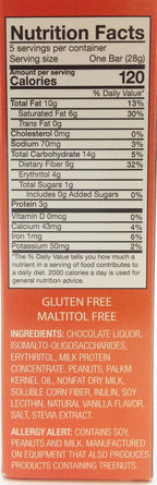 Healthsmart ChocoRite Solid Chocolate Bars - 5 bars, Milk Chocolate Peanut Butter