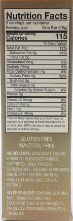 Healthsmart ChocoRite Solid Chocolate Bars - 5 bars, Milk Chocolate