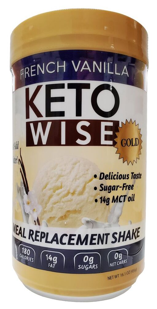 Healthsmart Keto Wise Meal Replacement Shake - French Vanilla 16.1 oz (456g)