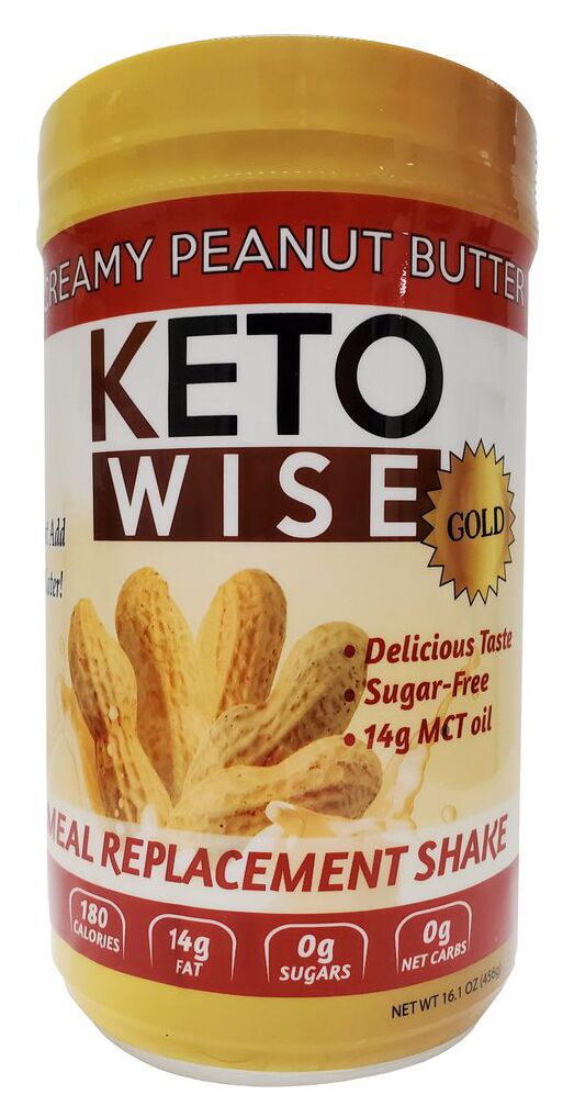 Healthsmart Keto Wise Meal Replacement Shake - Creamy Peanut Butter 16.1 oz (456g)