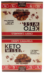 Healthsmart Keto Wise Fat Bomb - 16 bars, Crispy Caramels