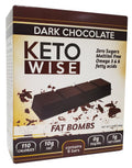 Healthsmart Keto Wise Solid Chocolate Fat Bombs - Dark Chocolate 6 bars