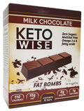 Healthsmart Keto Wise Solid Chocolate Fat Bombs - Milk Chocolate 6 bars