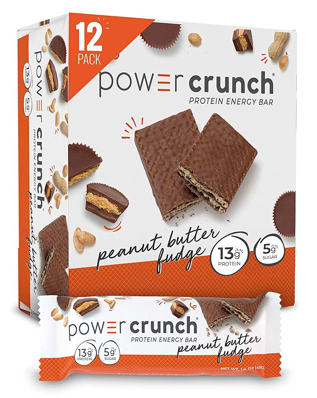 BNRG Power Crunch Protein Bars - Peanut Butter Fudge
