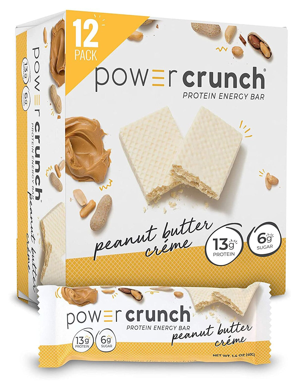 BNRG Power Crunch Protein Bars - Peanut Butter Creme