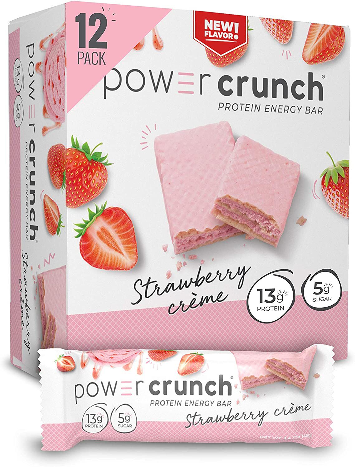 BNRG Power Crunch Protein Bars - Strawberry Creme