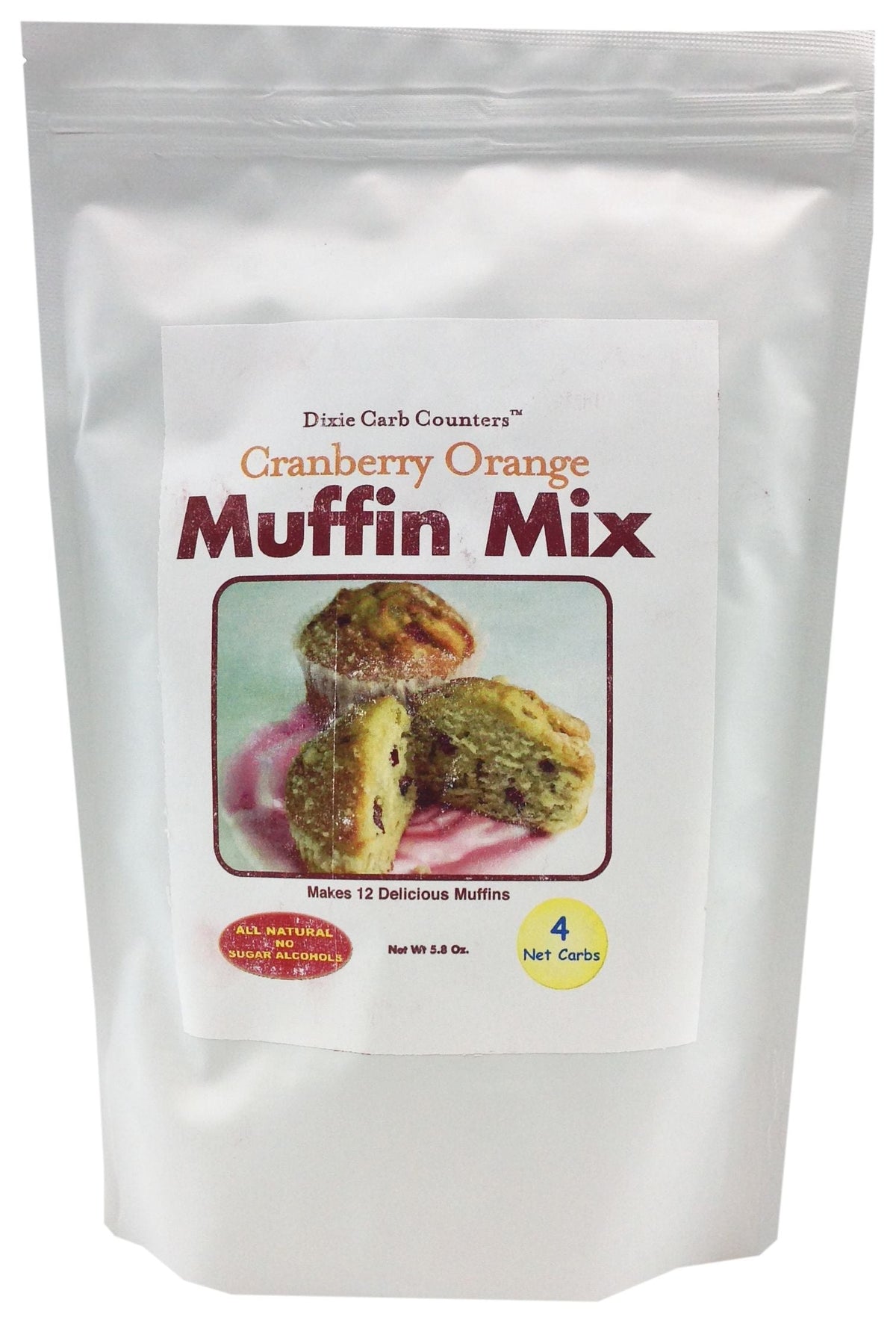 Dixie USA Carb Counters Muffin Mix - Cranberry Orange (5.8 oz)
