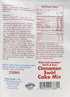 Dixie USA Carb Counters Snackin' Cake Mix - Cinnamon Swirl, 4.6 oz.