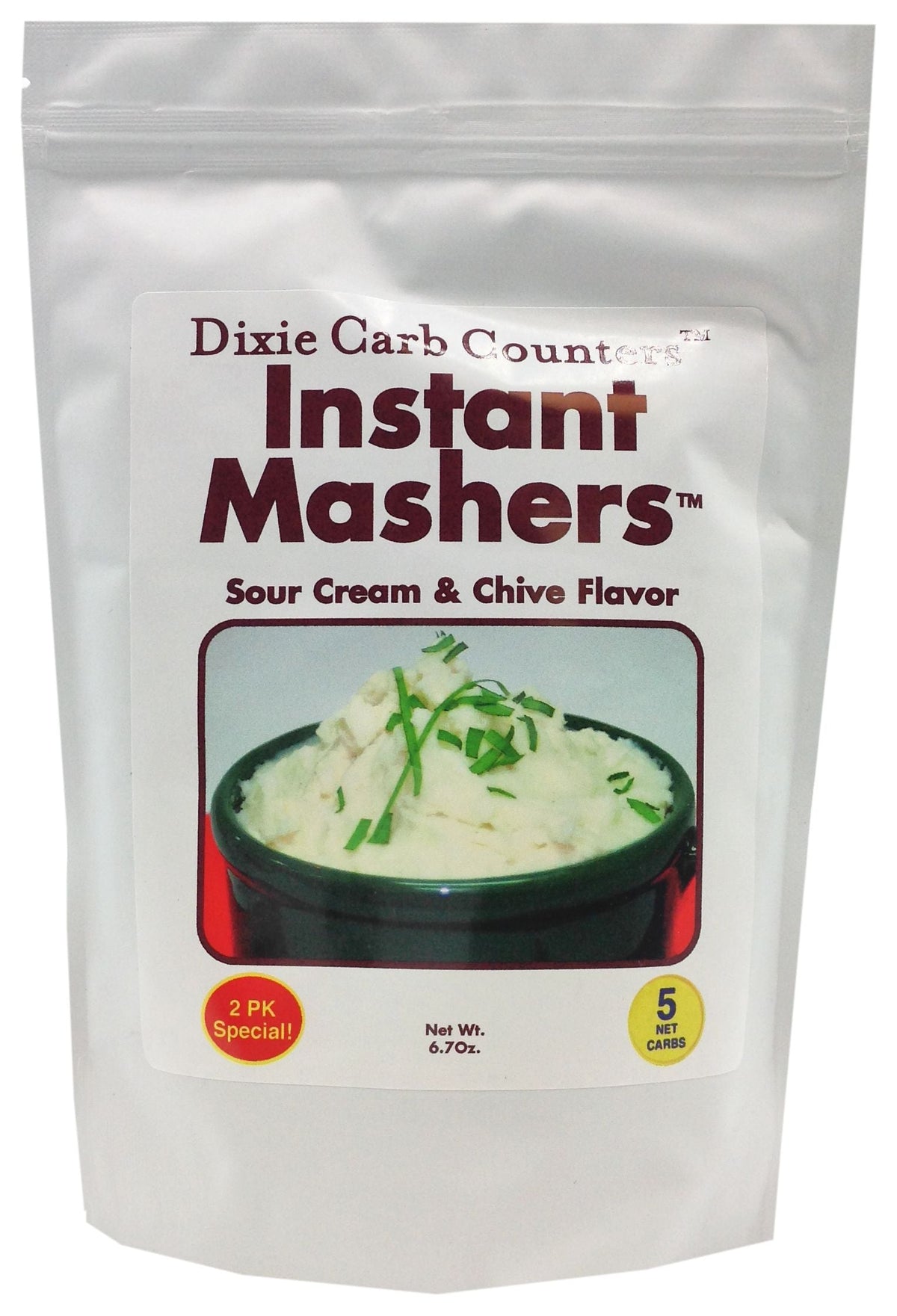 Dixie USA Carb Counters Instant Mashers - Sour Cream & Chive, 6.7 oz.